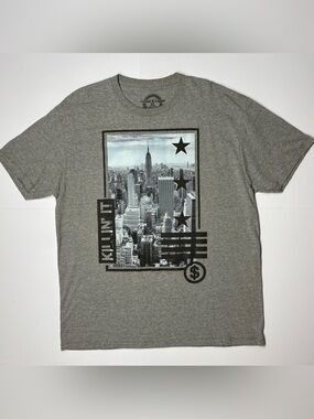 Men's Graphic T-Shirt NYC Skyline Print